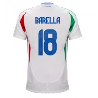 Italia Nicolo Barella #18 Vieraspaita EM-Kisat 2024 Lyhythihainen